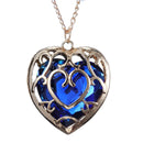 Fashion Charm Breath of the Wild Necklace Blue Red Heart Pendant Lovers Couple Jewelry For Women Men Gifts