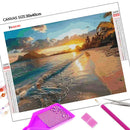 Huacan New Arrivals Beach Sunset Landscape Diamond Painting 5D DIY Full Drill Mosaic Rhinestones Painting Decorative Paintings
