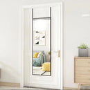 Metal Frame Over the Door Full Length Large Black Mirror