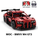 2024 NEW Technical Vehicle M4 GT3 MOC Supercar Building Blocks Model Sports Racing Cars Bricks DIY Toy Birthday Christmas Gifts