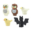 Figures Animal Building Block MOC City Goat Sheep Eagle Owl Panda Parrot Seagull Penguin Zoo Fram Accessories Bricks Toy Gift