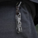 EDC TItanium Alloy with Titanium Key Ring Pry Bar Screwdriver Bottle Opener Handle Multi-tool profession Portable Outdoor Tools