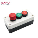 10A 600V Push Button Switch Control BoxWaterproof Button Indicator Light Plastic Case Emergency Stop Reset Point Electric Box