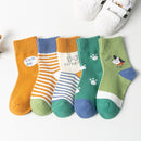 5 Pairs Cute Cartoon Newborn Infant Girl Soft Cotton Socks Winter Toddler Kids Baby Christmas Boy Accessories 0-2Y Miaoyoutong