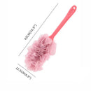 Long Handle Back Brush Body Scrubbers Shower Hanging Body Brush Sponges Soft Mesh Bath Shower Brushes Bath Accessories for Adult