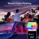 Universelles Auto-Ambient-Licht-Kit mit drahtloser APP-Steuerung, 256 RGB-Traumfarben und 55 voreingestellten Modi, LED-Neon-Fußraumbeleuchtung Zubehör