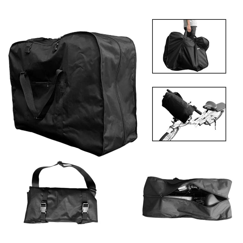 Folding Bike Travel Bag Bicycle Portable Transport Carrying Case for 20-22 inch Folding Bike