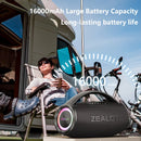 ZEALOT S97 80W Wireless speaker, Outdoor Portable Subwoofer Speaker, Hifi Sound quality,Dual Pairing, Fast Charging,16000mAh.