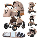 3-in-1 baby pram Travel system Lightweight pram from birth All-terrain baby pram Compact folding pram Summer