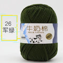2Pcs Milk Cotton Knitting Yarn Soft Warm Yarn for Hand Knitting Worsted Crochet Threads Wool Line for Handmade