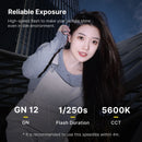 Ulanzi F12 Mini Camera Flash Speedlite GN12 LCD Standard Hot Shoe Mount for Sony Canon Nikon Panasonic Olympus DSLR Camera