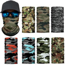 Camouflage Cycling Face Mask Scarf Neck Gaiter Men Seamless Bandana Women Headband Balaclava Tube Face Shield