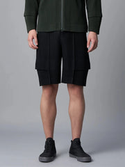 Miyake Pleated Shorts For Men Cargo Pants Loose Overalls Shorts New Fashion