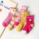 5 Pairs Cute Cartoon Newborn Infant Girl Soft Cotton Socks Winter Toddler Kids Baby Christmas Boy Accessories 0-2Y Miaoyoutong
