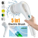 Multifunction Electric Cleaning Brush, Kitchen Dryer, Dishwasher Tool, Bathroom Wash, USB Charging, 5 in 1