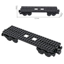 MOC City Creative Idea Technical Train Base Wheel Carriage Building Blocks Bricks Assembled DIY Toys for Kids Christmas giftS