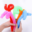 Pop Tubes Bunte Stressabbau-Spielzeuge Zappel-Sensorik-Spielzeuge für Kinder, Erwachsene, Kleinkinder Lernspielzeuge Stretch Tube