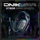 Wireless Gaming Headset: 2.4G/Wired/Bluetooth 3 Modes, Bendable HD Mic, Soft Ear Pads, Immersive Sound for PC/PS4/PS5 – Black