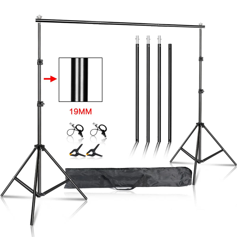SH 2.4X3M Heavy Duty Background Stand Frame  Heavy Outdoor Heavy Wall Stable Photography Studio Background Party Wedding