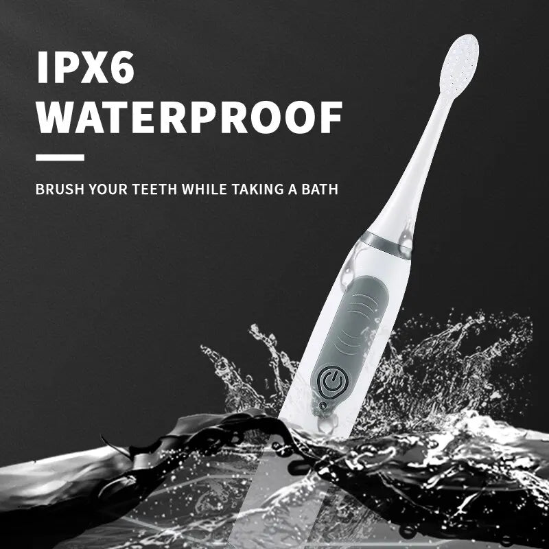 Jianpai Sonic Electric Toothbrush for Men and Women Adult Household Non Rechargeable Soft Hair IPX6 Waterproof