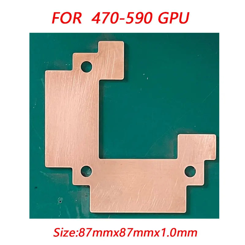 GPU RAM Copper Heat Sink For Radiator Memory Miner RTX 3060 3070 3080 3090 / 5600 5700 GPU Cooling Down 15-40 Degree Thermal Pad