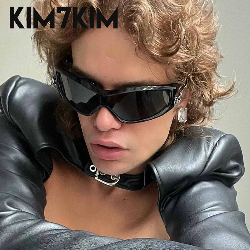 Y2k Sports Polarized Sunglasses Women 2024 Trend Punk Sun Glasses For Men Goggles Luxury Brand Fashion One Piece Sunglass Shades