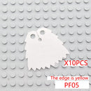 MOC Character Accessories Building Blocks Medieval Soldier Hood Wearing Coat Cape Battle Robe Mini Brick Boy Toy Gift K034 DIY