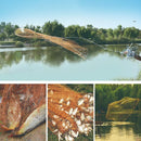 American Saltwater Fishing Cast Net 4ft/6ft/8ft Radius with Heavy Duty Zinc Sinker &amp; Aluminum Disc For Bait Fish