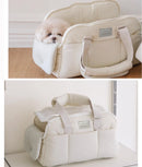 Winter Warm Portable Cat Carrier Bag Breathable Pet Backpack Large Capacity Shoulder Strap for Cats and Small Dogs