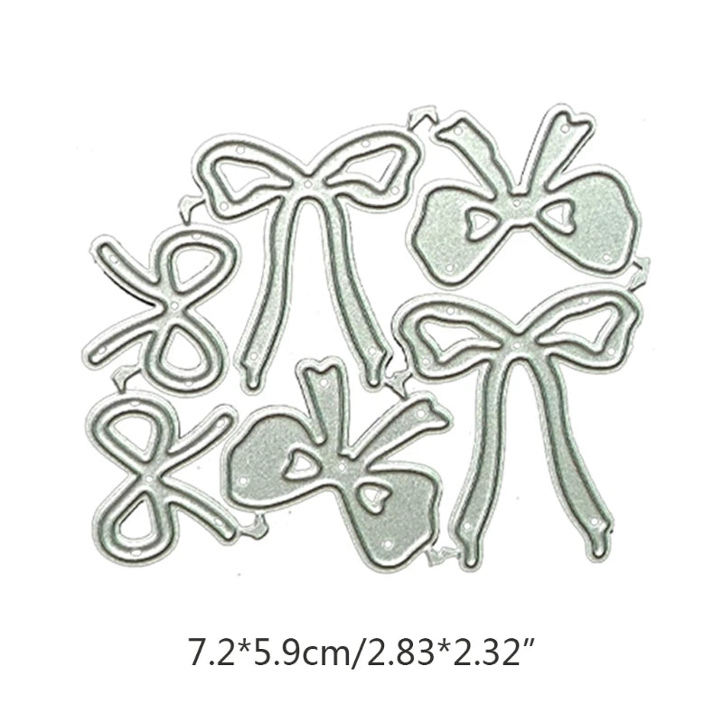 Bow Metal Cutting Dies Stencil DIY Scrapbooking Album Paper Card Template Mold Embossing Craft Decoration N1HF