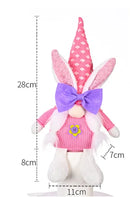 Easter Faceless Gnome Rabbit Doll Cartoon Home Easter Ornament Bunny Doll Easter Party Gifts