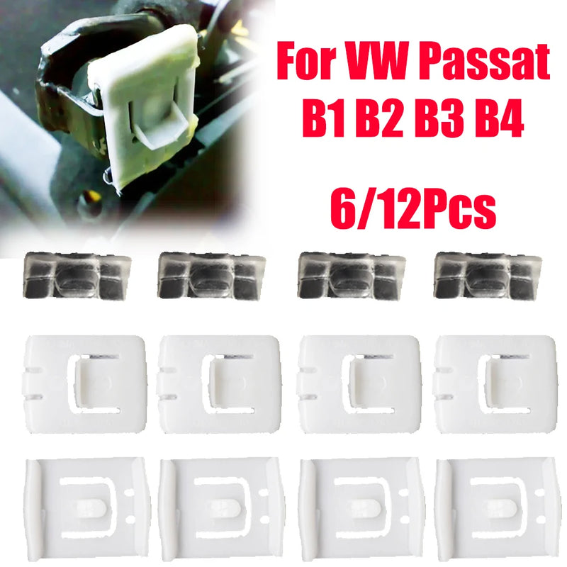 Car Seat Fastener Rail Runner Clip Slider Guide Piece For VW Passat B1 B2 B3 B4 Polo Mk3 6N 6KV Audi 80 Rabbit Accessories 78-87