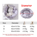 Round Dog Bed Winter Warm Cat Bed Plush Basket for Dog Washable Pet Bed for Small Medium Large Dog Sofa Cat