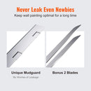 SucceBuy Drywall Flat Box 10-Inch Wide Quick Clean Aluminum Finishing Mud for Plasterboard Wallboard Extra 2 Blades (10/12-Inch)