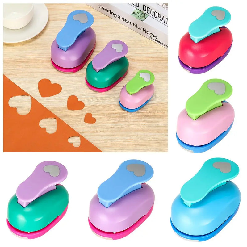 9-75mm Gifts Handmade DIY Embossing Cards Making Heart-shaped Hole Punch Paper Shaper Cutter