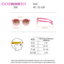 DOHOHDO Children Cute Cartoon Flower Heart Sunglasses Kids Round Glasses Baby Fashion Colors Sunglasses Boys Girls Eyewear UV400