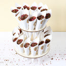 Wood/Kraft Paper Wedding Confetti Cone Tray Rustic Wedding Decoration Confetti Cones Stand DIY Holder Support Weding Supplies