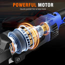 1400W Electric Car Polisher with Handle, Rotaty Buffer, 800-3500 RPM, 6 Variable Speed, 150 and 180mm Polishing Plate