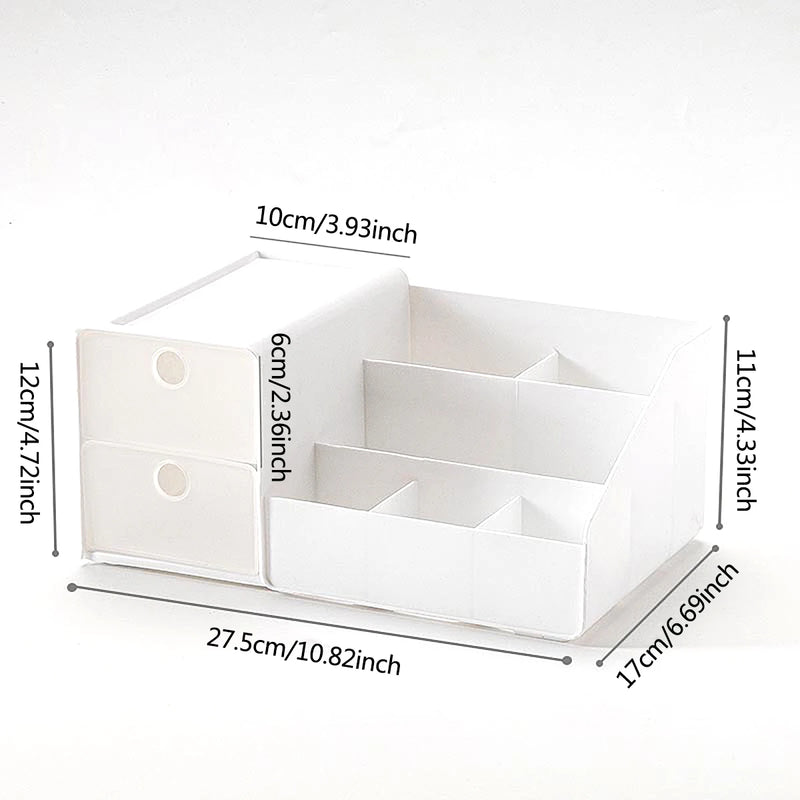 1pc multi-functional desktop drawer style stationery storage box, office and study stationery storage pen holder