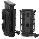 Tactical Molle 9mm Pistol Mag Military Magazine Pouch Hunting Holster Fastmag with Belt Clip and Molle Soft Shell Mag Pouch Case