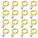 20 Pack String Fairy Lights 20Led 2M Silver Copper Wire Battery Powered Decorations Lights For Wedding Party Christmas Decor