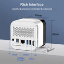Smart TV Box Android 14.0 WIFI 6 BT 5.X Media Player 8K Alarm Clock Android TV Box with 2.4G Voice Remote Control