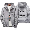 Custom Brand Logo Autumn Jacket Men Waterproof Warm Windbreaker Casual Clothing Big Size 7Xl Men Green Black Red Jacket Outdoor
