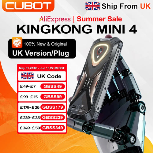 The Pocket Fortress | Cubot KingKong Mini 4 Rugged 4.7" Smartphone