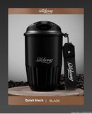 410ml Ceramic Liner Thermos Coffee Cup Double Wall Stainless Steel Vacuum Insulated Thermos For Coffee Thermal Mug Tumbler Gift
