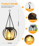 The Halo Lantern | Set of 4 Waterproof Solar Hanging Lanterns