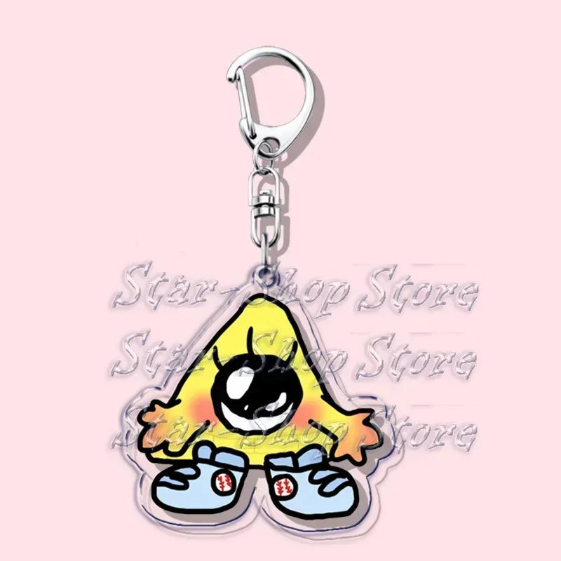 Cartoon Cute Keychain Key Chain Ring for Bag Cipher Baby Keyring Jewelry Anime Gravity Fans Halloween Christmas Gifts