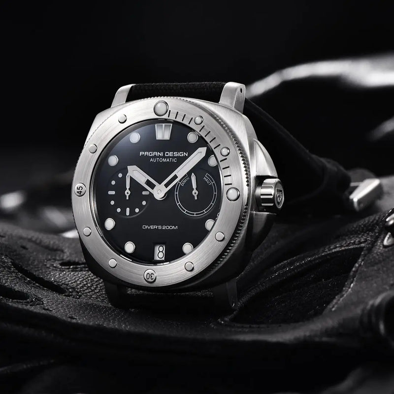 Pagani Design Watches Automatic Watch For Men Mechanical top brand luxury 200M Waterproof AR Sapphire C3 Luminous Wrist watch