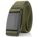 Men's Belt Magnetic Quick Release Buckle Tactical Belt Nylon Webbing Multifunctional Outdoor Work Belt Casual Sports Canvas Belt