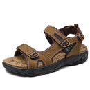 New Fashion Summer Leisure Men Shoes Beach Sandals High Quality Genuine Leather Sandals Soft Large Size Men's Sandals Size 38-48